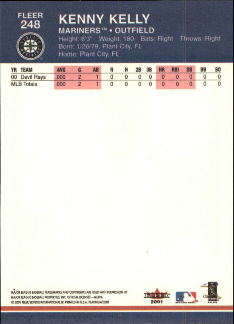 A1674- 2001 Fleer Platinum BB Cards 1-250 +Rookies -You Pick- 15+ FREE US SHIP - Picture 497 of 501