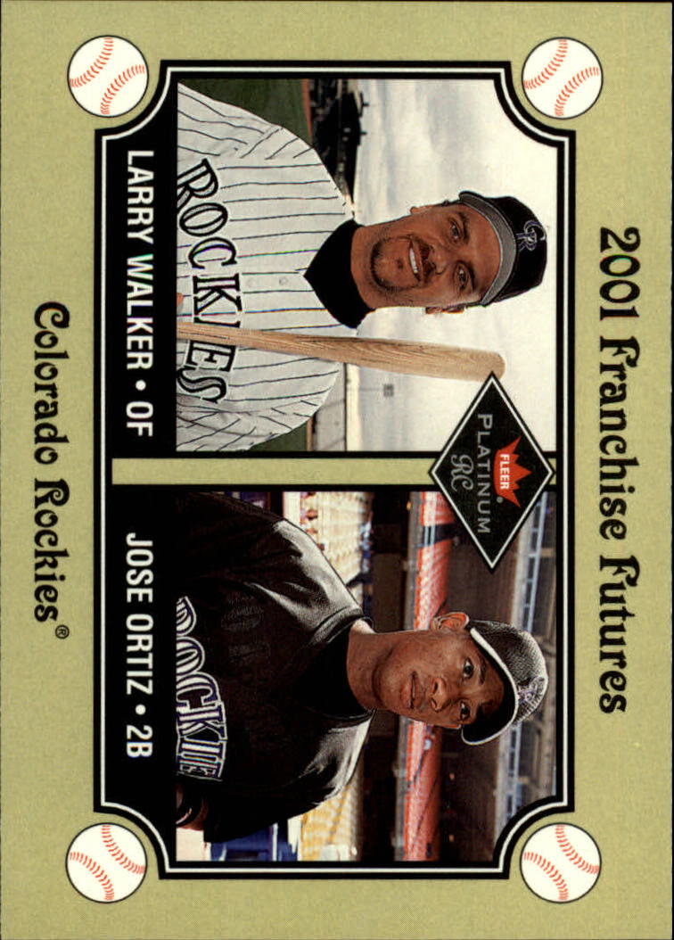 2001 Fleer Platinum #476 L.Walker/J.Ortiz FF