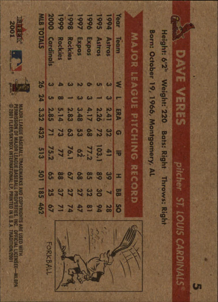 A2341- 2001 Fleer Tradition Baseball Card #s 1-250 -You Pick- 15+ FREE US SHIP - Picture 11 of 475