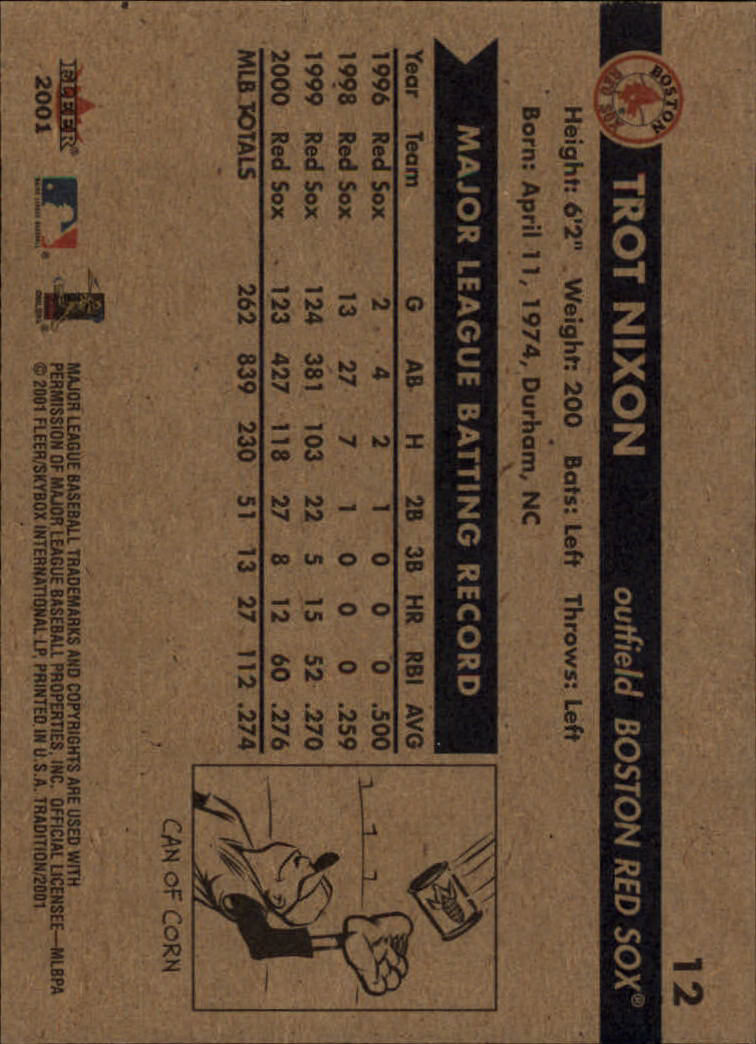 A2341- 2001 Fleer Tradition Baseball Card #s 1-250 -You Pick- 15+ FREE US SHIP - Picture 21 of 475