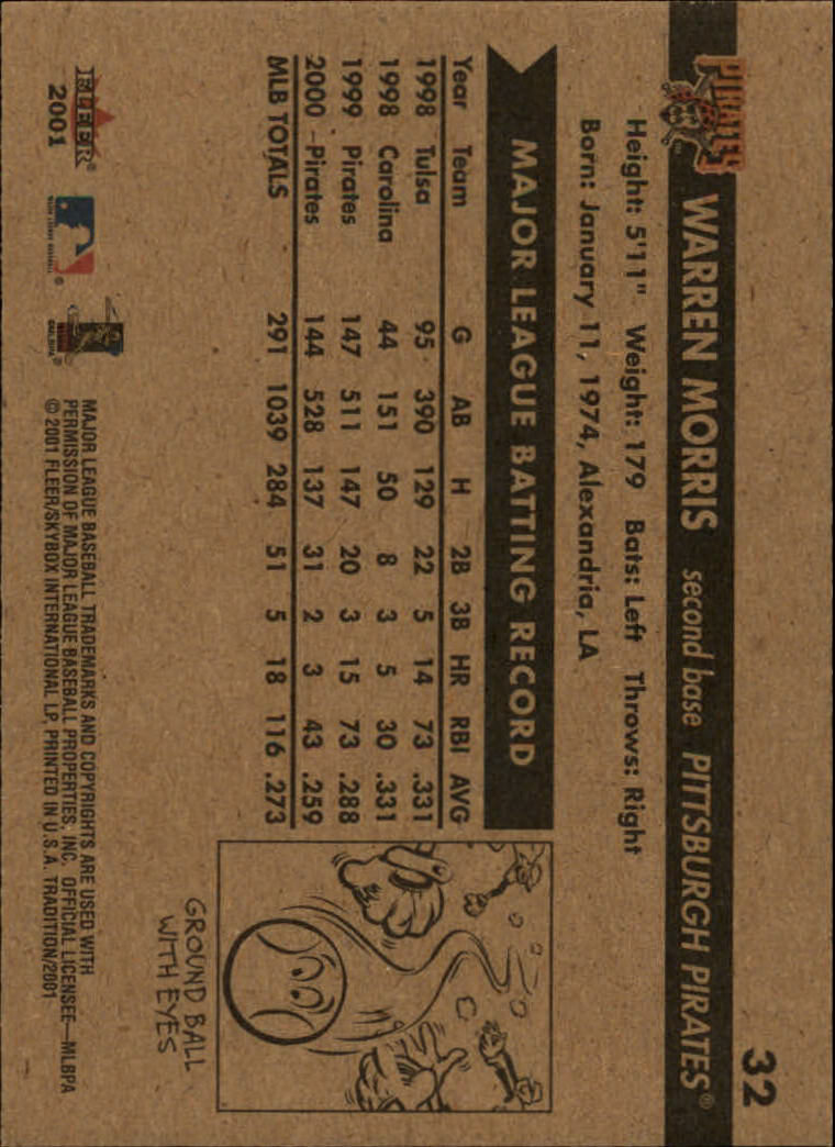 A2341- 2001 Fleer Tradition Baseball Card #s 1-250 -You Pick- 15+ FREE US SHIP - Picture 61 of 475