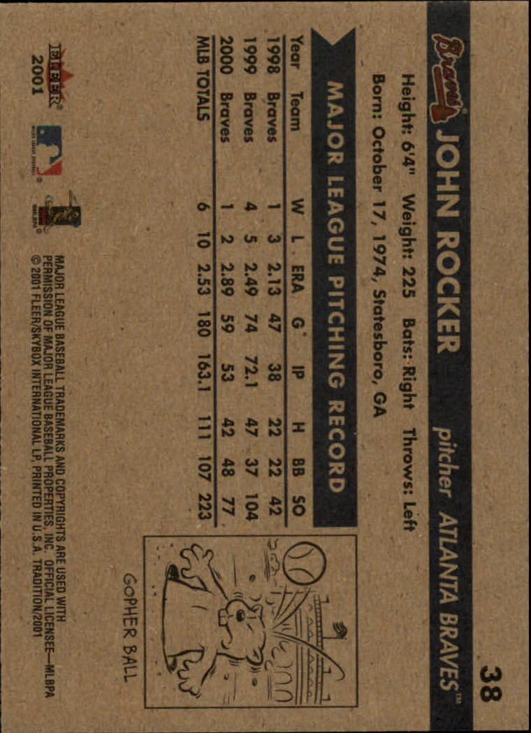 A2341- 2001 Fleer Tradition Baseball Card #s 1-250 -You Pick- 15+ FREE US SHIP - Picture 73 of 475