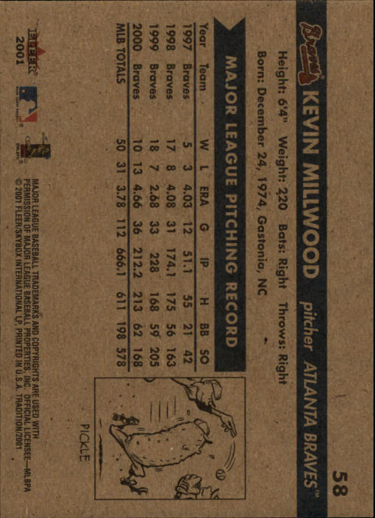 A2341- 2001 Fleer Tradition Baseball Card #s 1-250 -You Pick- 15+ FREE US SHIP - Picture 111 of 475