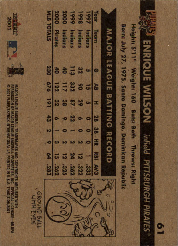 A2341- 2001 Fleer Tradition Baseball Card #s 1-250 -You Pick- 15+ FREE US SHIP - Picture 117 of 475