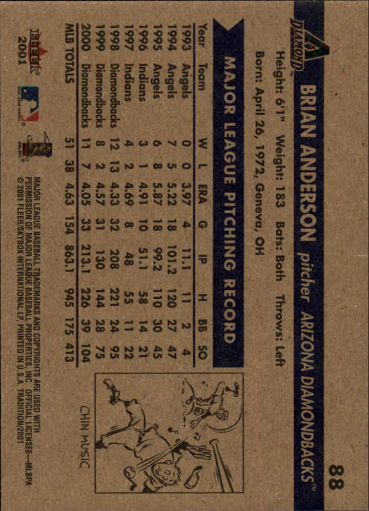 A2341- 2001 Fleer Tradition Baseball Card #s 1-250 -You Pick- 15+ FREE US SHIP - Picture 167 of 475