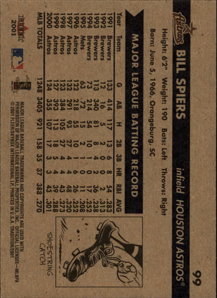 A2341- 2001 Fleer Tradition Baseball Card #s 1-250 -You Pick- 15+ FREE US SHIP - Picture 189 of 475