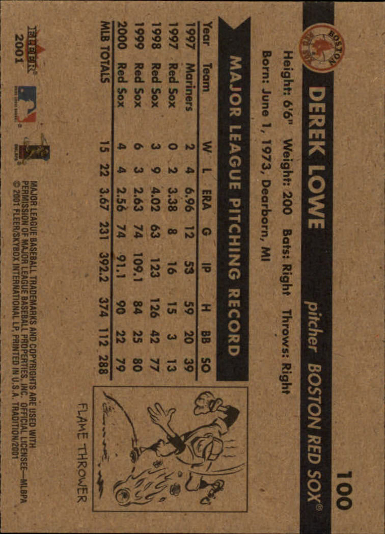 A2341- 2001 Fleer Tradition Baseball Card #s 1-250 -You Pick- 15+ FREE US SHIP - Picture 191 of 475