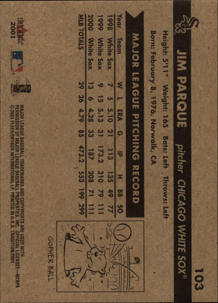 A2341- 2001 Fleer Tradition Baseball Card #s 1-250 -You Pick- 15+ FREE US SHIP - Picture 195 of 475
