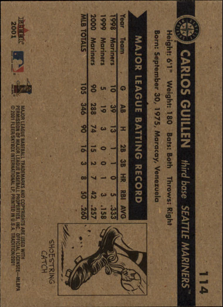A2341- 2001 Fleer Tradition Baseball Card #s 1-250 -You Pick- 15+ FREE US SHIP - Picture 217 of 475