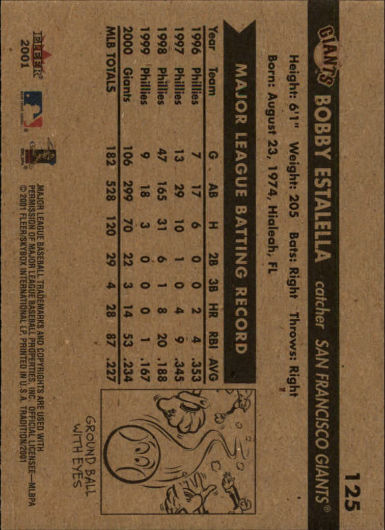 A2341- 2001 Fleer Tradition Baseball Card #s 1-250 -You Pick- 15+ FREE US SHIP - Picture 237 of 475