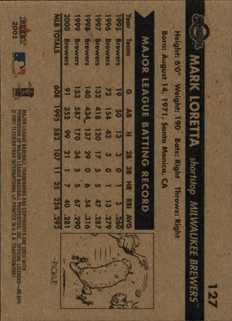 A2341- 2001 Fleer Tradition Baseball Card #s 1-250 -You Pick- 15+ FREE US SHIP - Picture 241 of 475