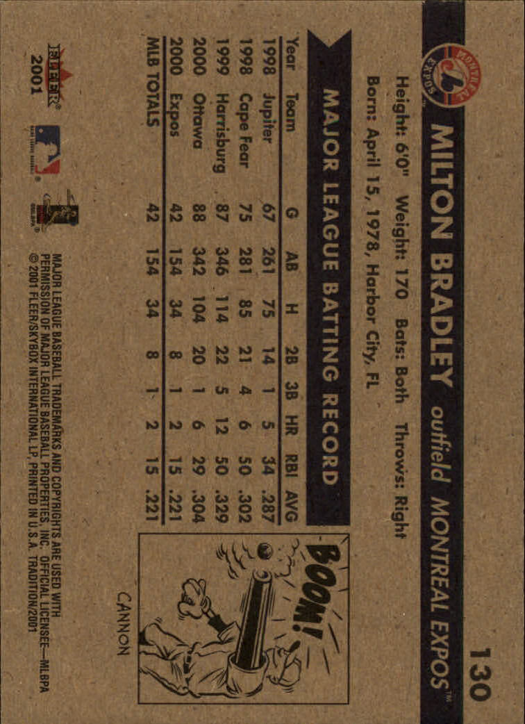 A2341- 2001 Fleer Tradition Baseball Card #s 1-250 -You Pick- 15+ FREE US SHIP - Picture 247 of 475