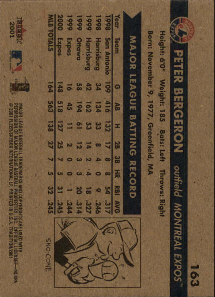 A2341- 2001 Fleer Tradition Baseball Card #s 1-250 -You Pick- 15+ FREE US SHIP - Picture 309 of 475