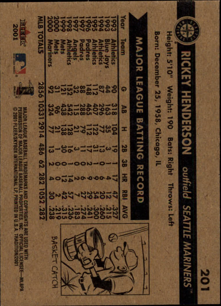 A2341- 2001 Fleer Tradition Baseball Card #s 1-250 -You Pick- 15+ FREE US SHIP - Picture 381 of 475