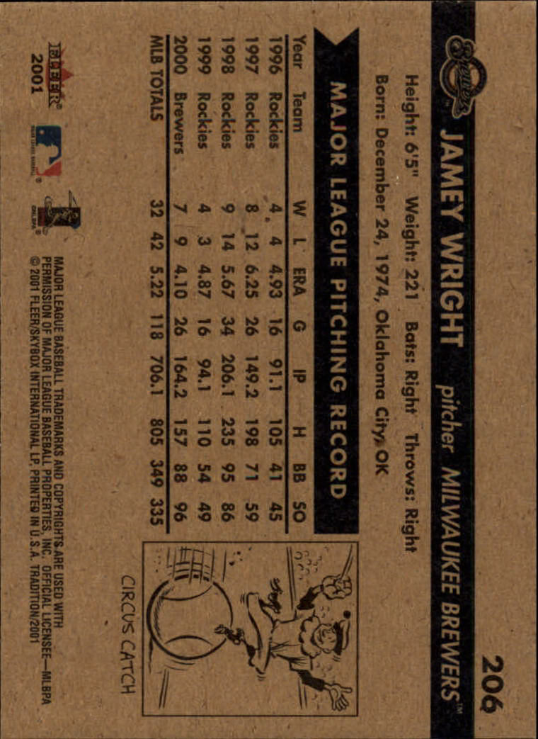 A2341- 2001 Fleer Tradition Baseball Card #s 1-250 -You Pick- 15+ FREE US SHIP - Picture 391 of 475