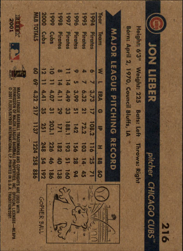 A2341- 2001 Fleer Tradition Baseball Card #s 1-250 -You Pick- 15+ FREE US SHIP - Picture 409 of 475