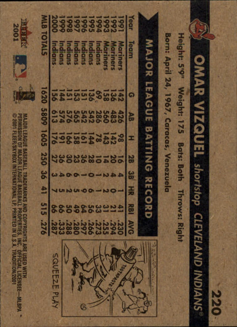 A2341- 2001 Fleer Tradition Baseball Card #s 1-250 -You Pick- 15+ FREE US SHIP - Picture 415 of 475