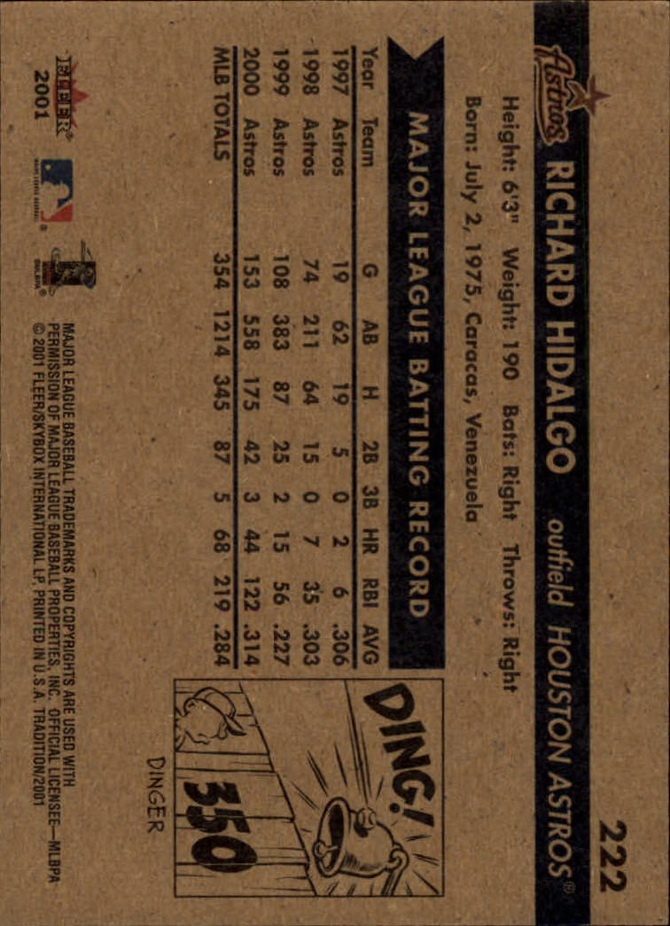 A2341- 2001 Fleer Tradition Baseball Card #s 1-250 -You Pick- 15+ FREE US SHIP - Picture 419 of 475