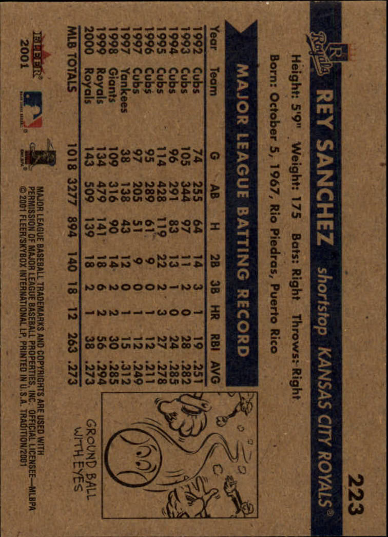 A2341- 2001 Fleer Tradition Baseball Card #s 1-250 -You Pick- 15+ FREE US SHIP - Picture 421 of 475