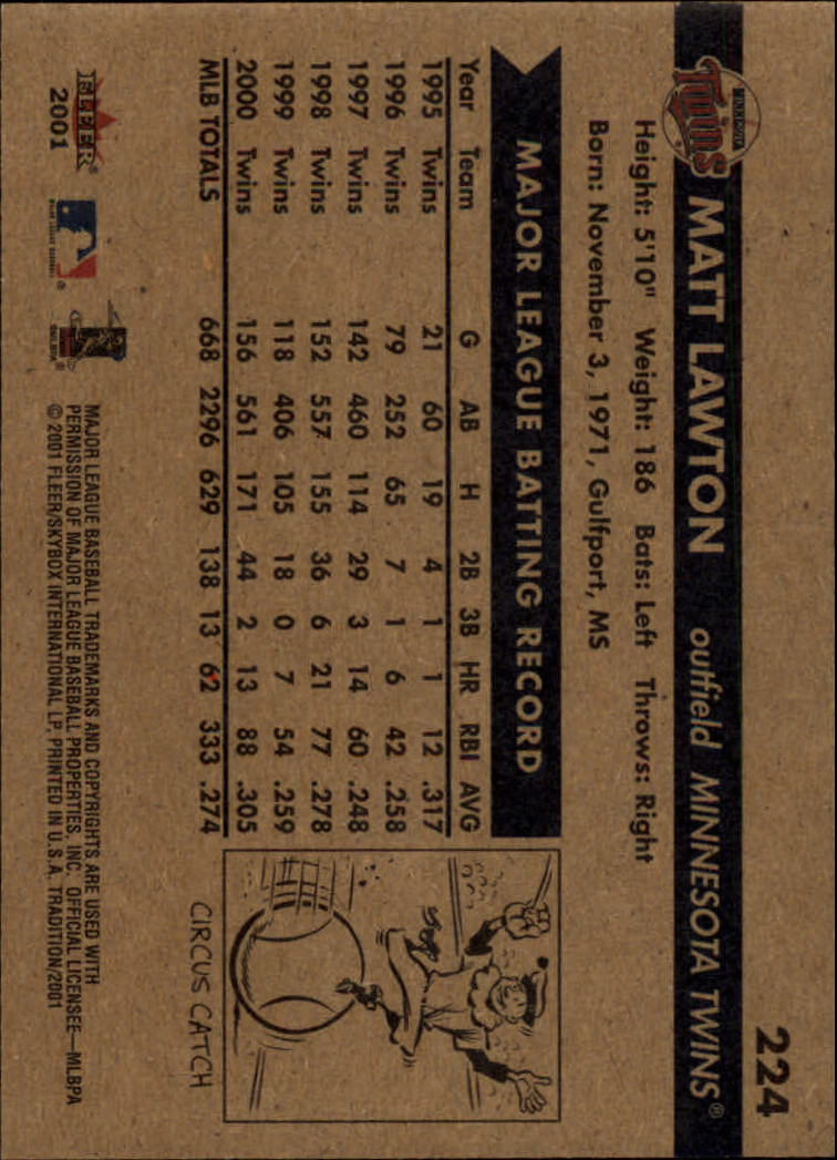 A2341- 2001 Fleer Tradition Baseball Card #s 1-250 -You Pick- 15+ FREE US SHIP - Picture 423 of 475