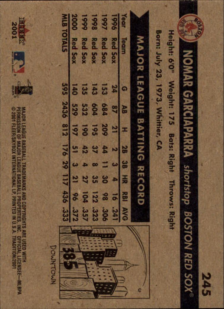 A2341- 2001 Fleer Tradition Baseball Card #s 1-250 -You Pick- 15+ FREE US SHIP - Picture 465 of 475