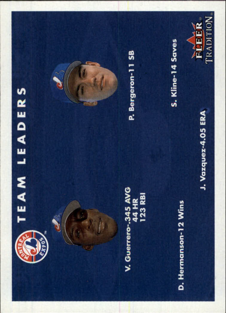 2001 Fleer Tradition #425 Montreal Expos CL