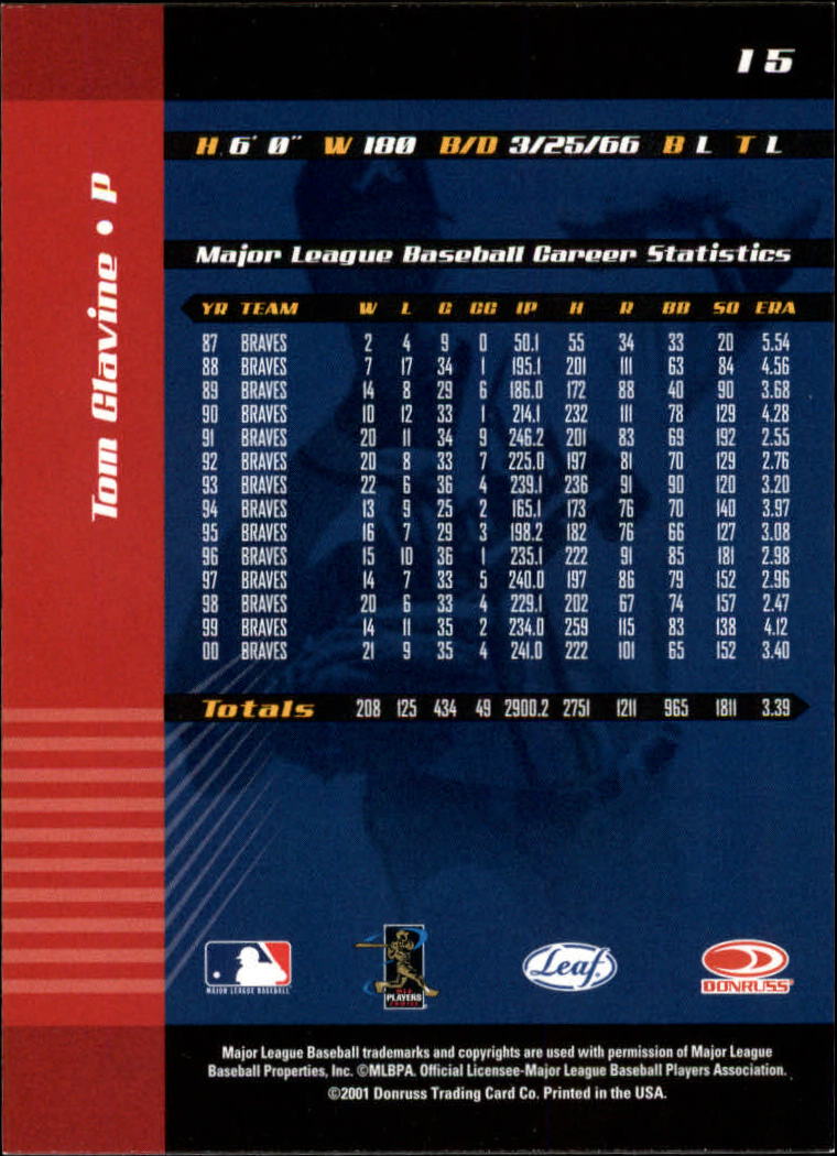 2001 Leaf Limited Baseball "Main Set" Base Cards #1 to #150 - Picture 31 of 269