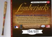 2001 Leaf Limited #152 Manny Ramirez Sox LUM/500 back image