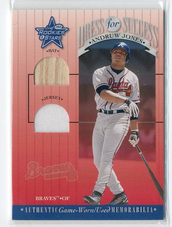 2001 Leaf Rookies and Stars Dress for Success #DFS10 Andruw Jones