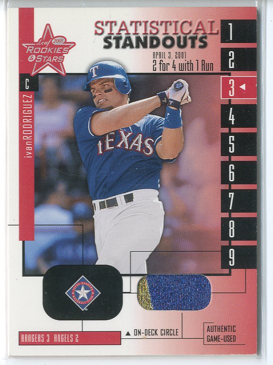 2001 Leaf Rookies and Stars Statistical Standouts #SS3 Ivan Rodriguez
