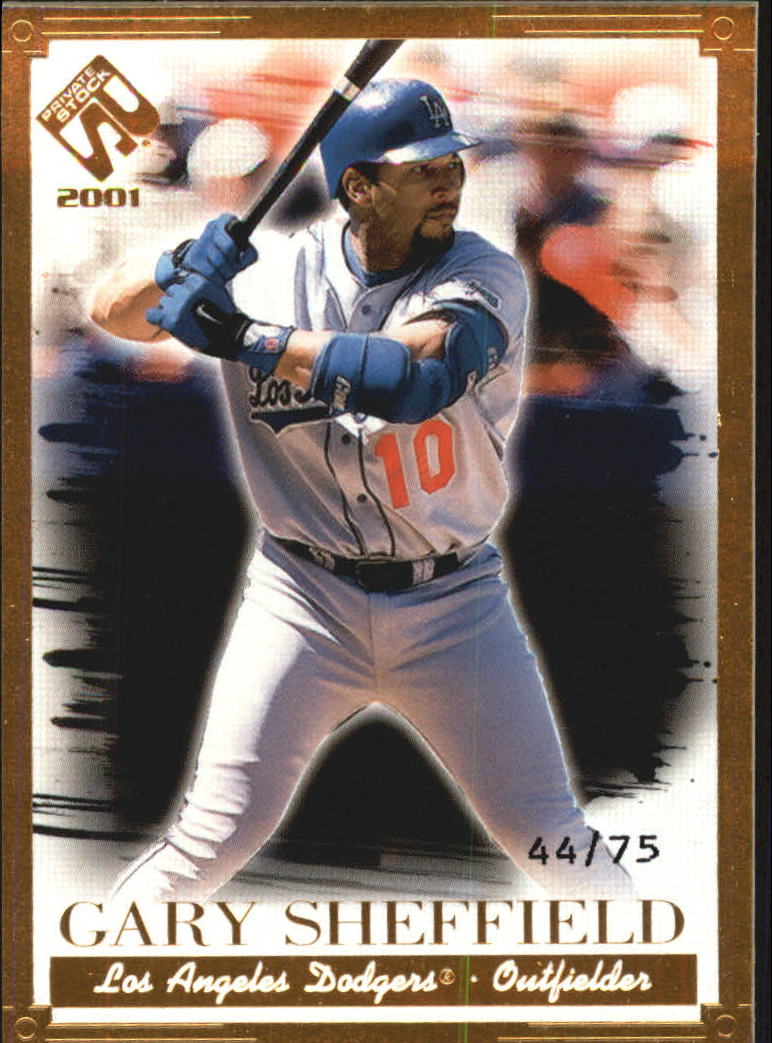 2001 Private Stock Gold Portraits #64 Gary Sheffield