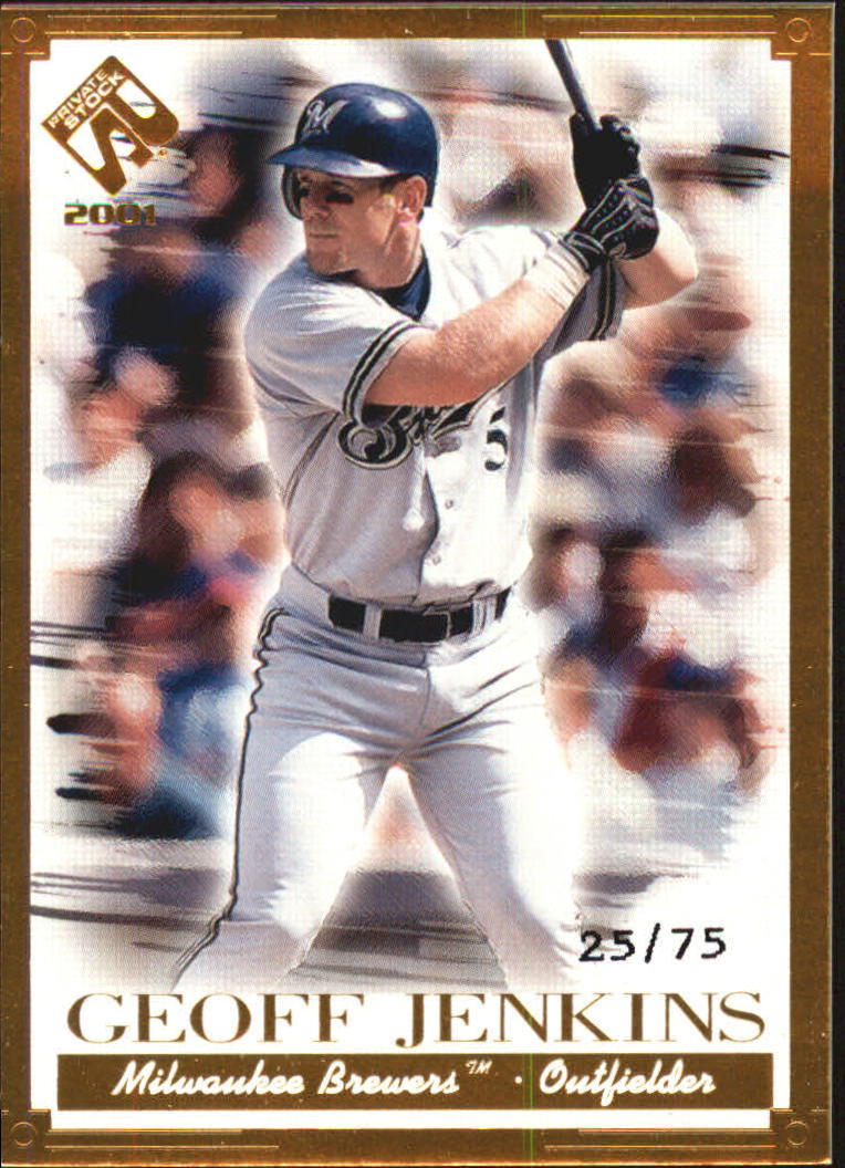2001 Private Stock Gold Portraits #66 Geoff Jenkins