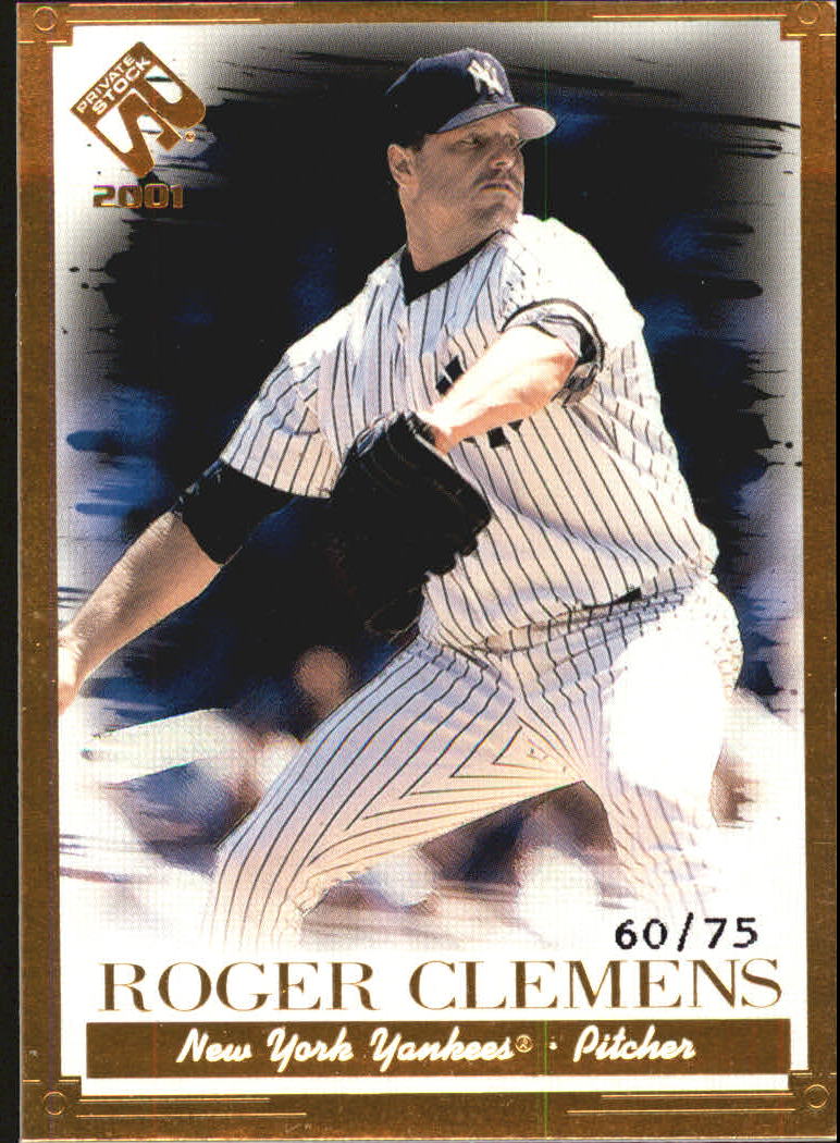 2001 Private Stock Gold Portraits #78 Roger Clemens