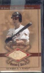 2001 SP Game Bat Milestone Piece of Action Bound for the Hall #BCR Cal Ripken
