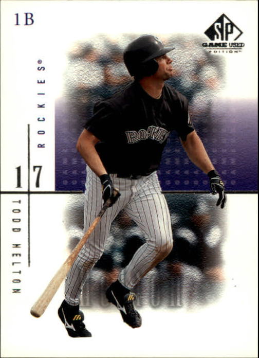 2001 SP Game Used Edition #59 Todd Helton