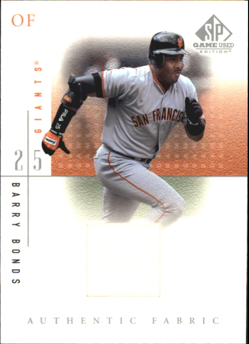 2001 SP Game Used Edition Authentic Fabric #BB Barry Bonds