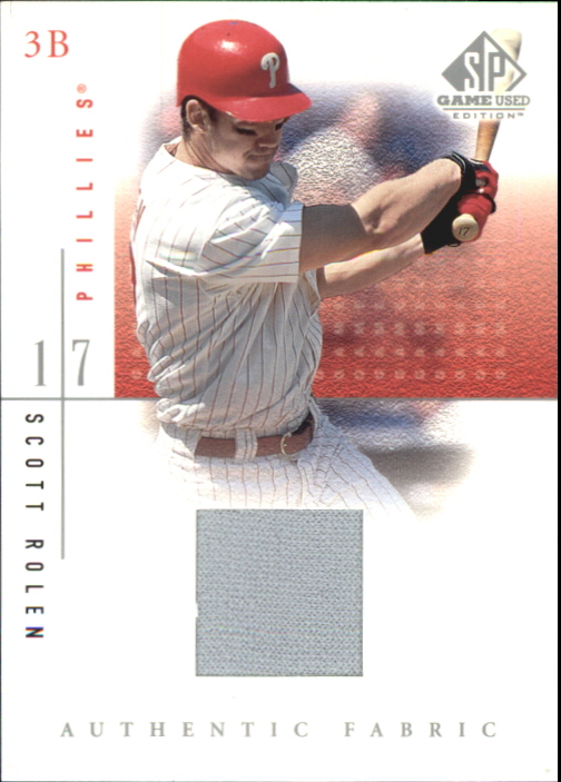 2001 SP Game Used Edition Authentic Fabric #SR Scott Rolen
