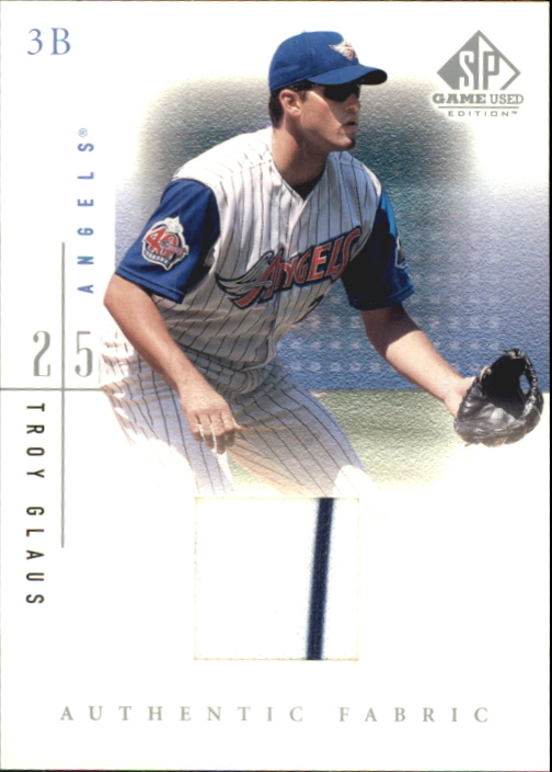 2001 SP Game Used Edition Authentic Fabric #TGL Troy Glaus