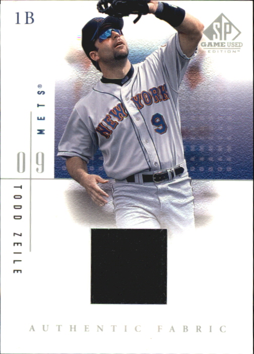 2001 SP Game Used Edition Authentic Fabric #TZ Todd Zeile