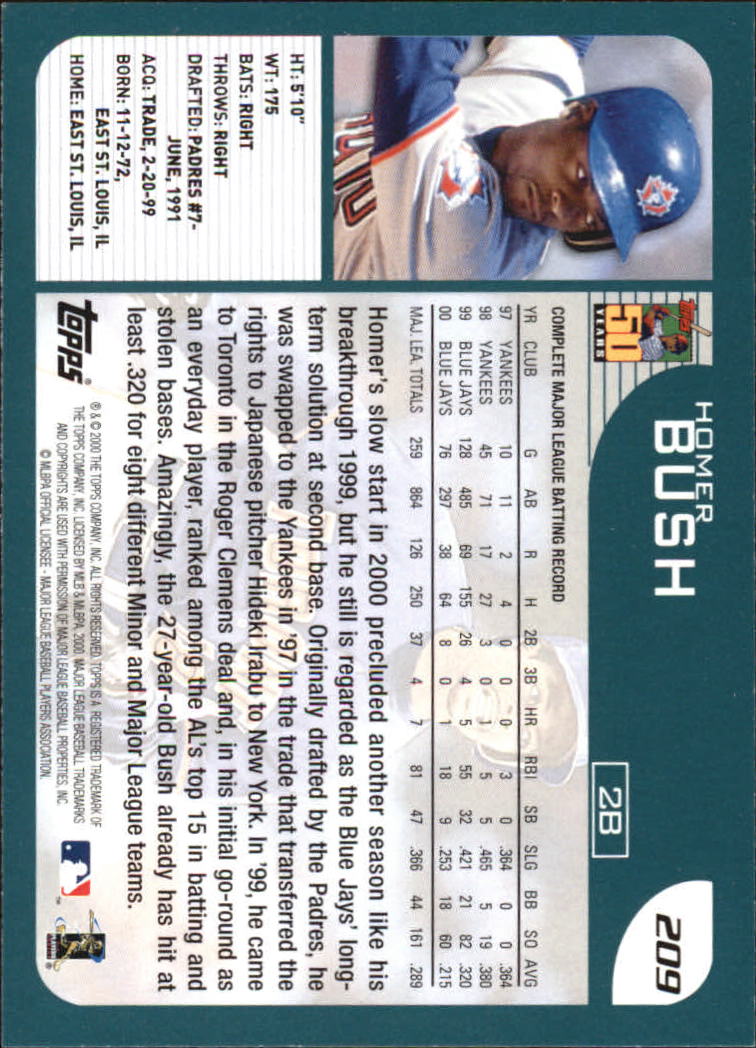 B0432- 2001 Topps Home Team Advantage BB #s 1-251 -You Pick- 15+ FREE US SHIP - Picture 313 of 385