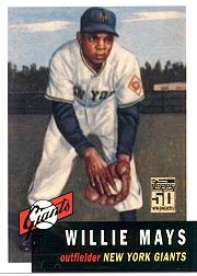 2001 Topps Through the Years Reprints #3 Willie Mays '53