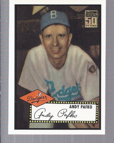 2001 Topps Through the Years Reprints #4 Andy Pafko '52