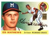 2001 Topps Through the Years Reprints #10 Eddie Mathews '55