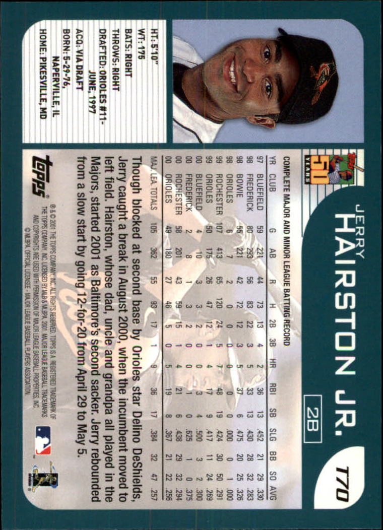 2001 Topps Traded #T70 Jerry Hairston Jr. back image