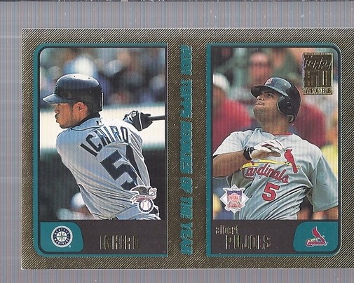 2001 Topps Traded Gold #T99 I.Suzuki/A.Pujols ROY