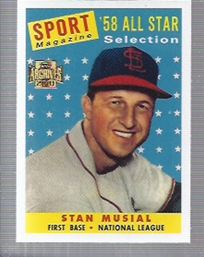 2001 Topps Archives #31 Stan Musial 58