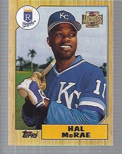 2001 Topps Archives #174 Hal McRae 87