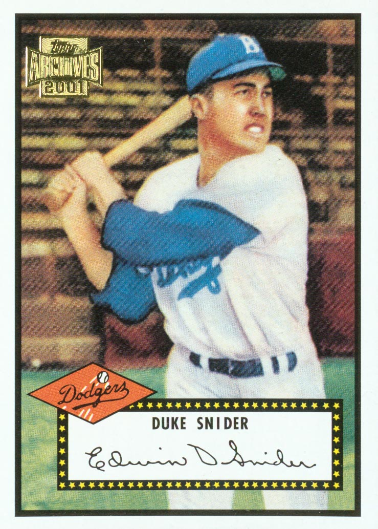 2001 Topps Archives #239 Duke Snider 52