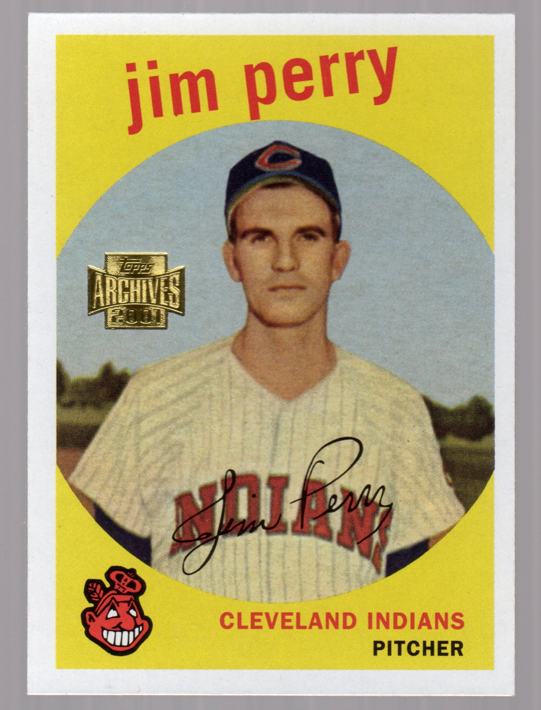 2001 Topps Archives #256 Jim Perry 59