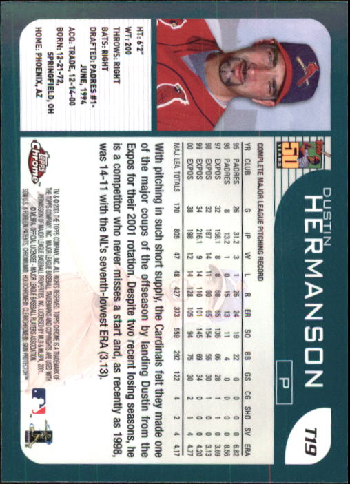 2001 Topps Chrome Traded Baseball Singles - You Choose - Bild 29 von 381